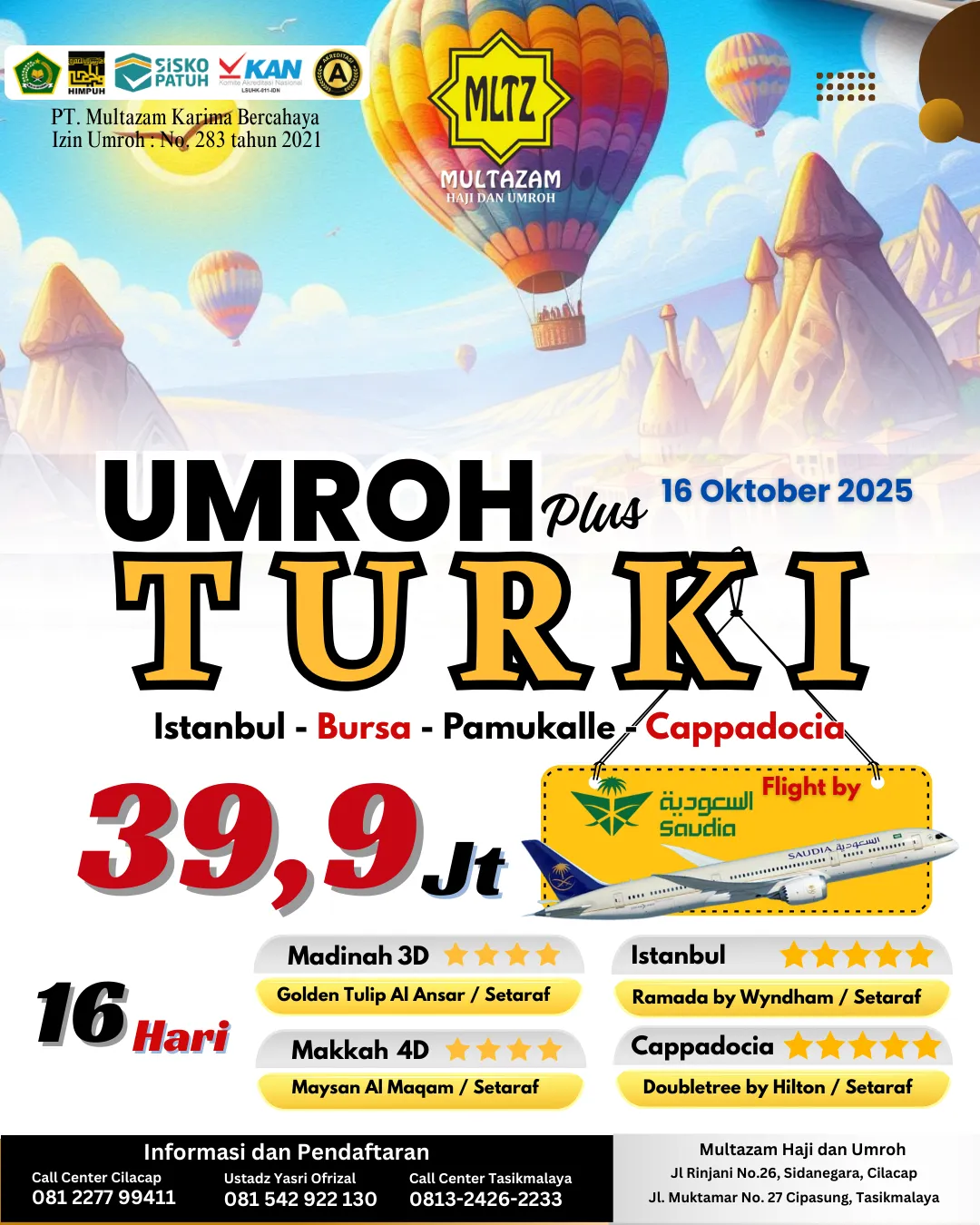 Paket Umroh Plus Turki Oktober 2025